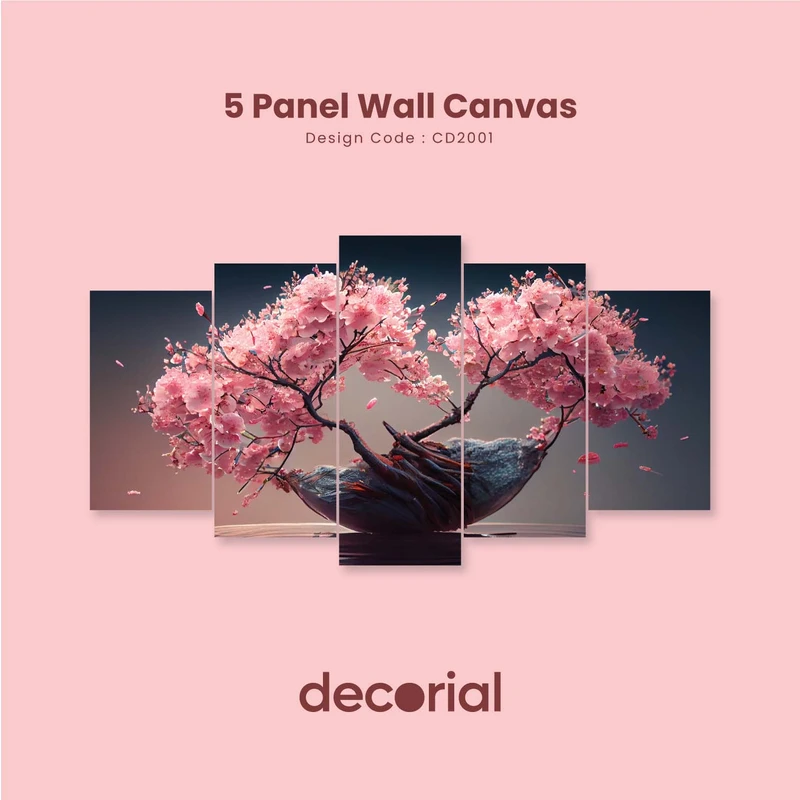 Flower Wall Canvas - CD2001