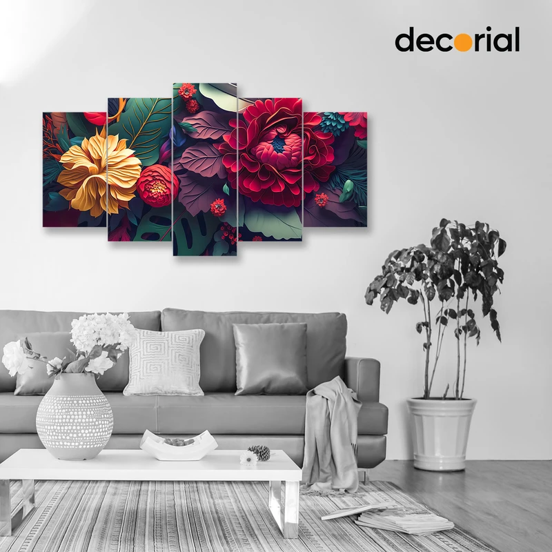 Flower Wall Canvas - CD2002