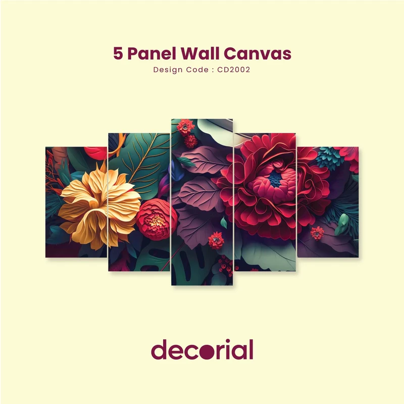 Flower Wall Canvas - CD2002